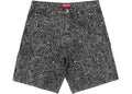 Supreme Handwriting Double Knee Denim Short Black