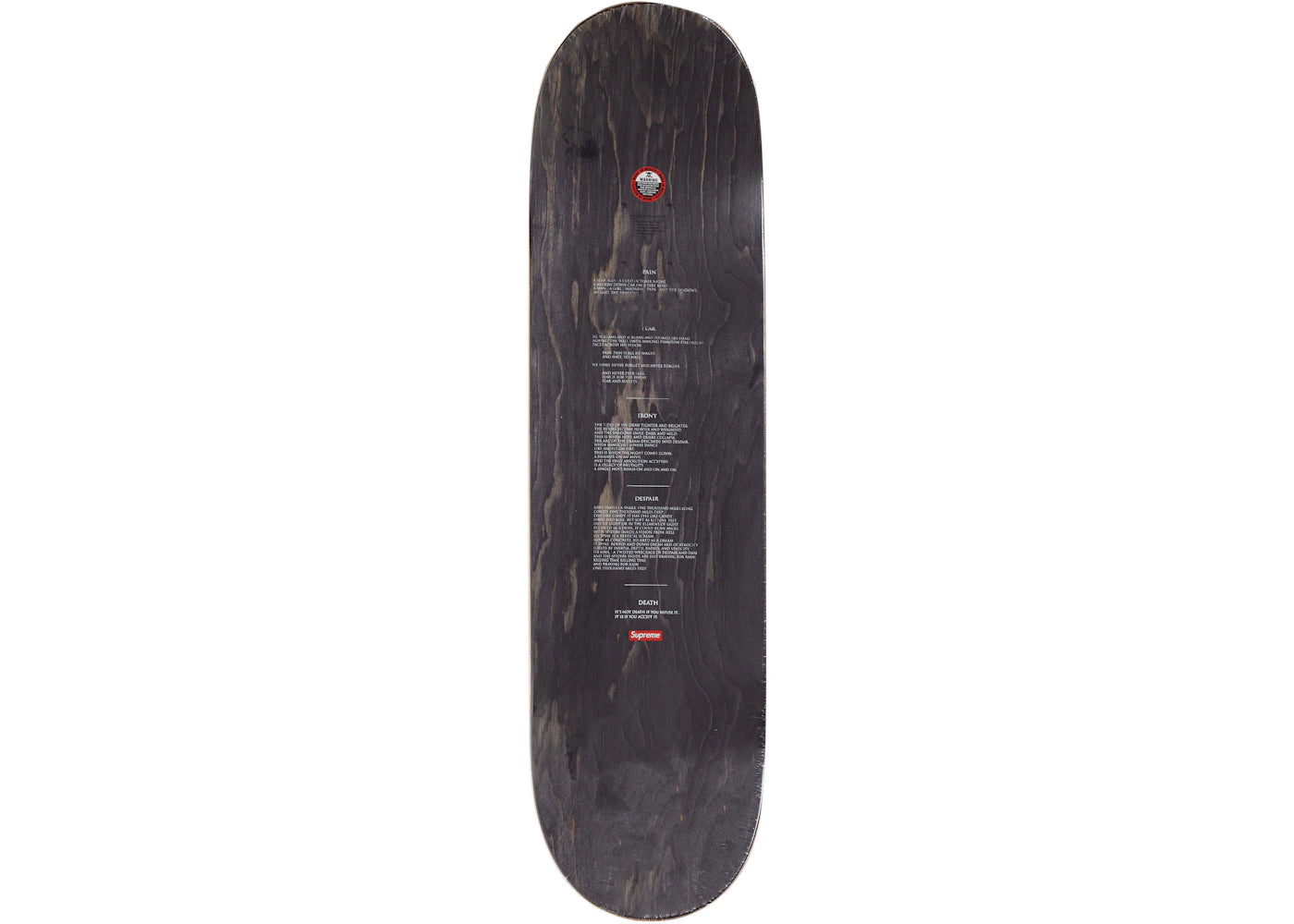 Supreme The Crow Skateboard Deck Crushed