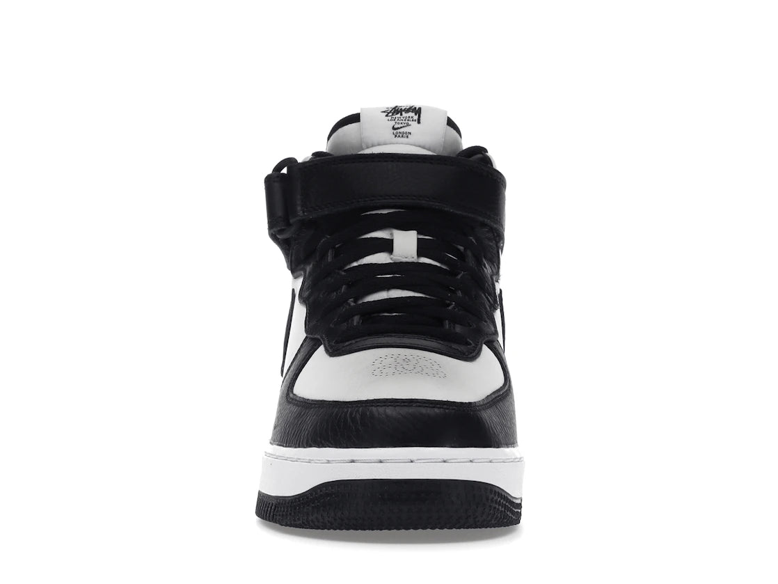 Nike Air Force 1 Mid Stussy Light Bone Black