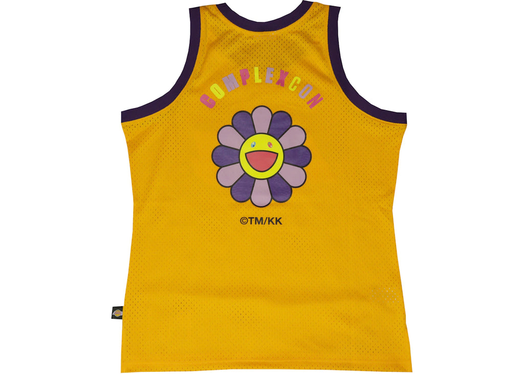 Takashi Murakami ComplexCon x LA Lakers M&N Basketball Jersey Gold
